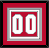 Ohio State Basketball Number - Road Red (2013-2014) - Triple Mat 2