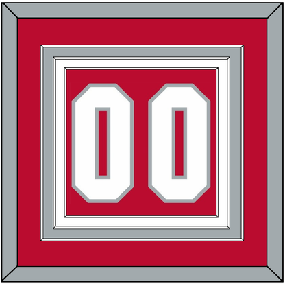 Ohio State Basketball Number - Road Red (2013-2014) - Premier Tier 2