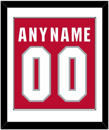 Ohio State Basketball Name & Number - Road Red (2013-2014) - Essential Tier 1