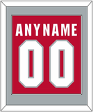 Ohio State Basketball Name & Number - Road Red (2013-2014) - Single Mat 2