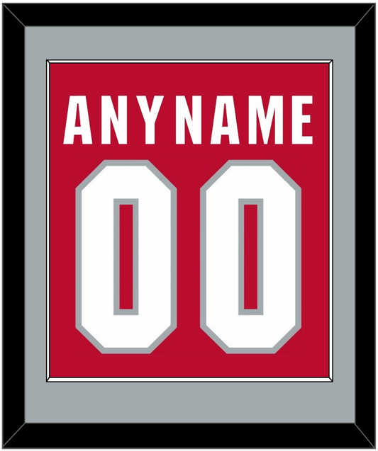 Ohio State Basketball Name & Number - Road Red (2013-2014) - Essential Tier 2
