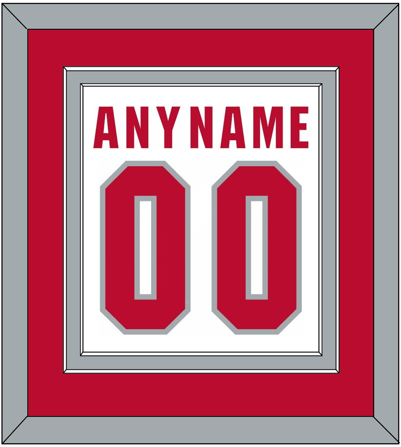 Ohio State Basketball Name & Number - Home White (2013-2014) - Signature Tier 2