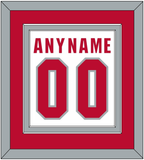 Ohio State Basketball Name & Number - Home White (2013-2014) - Double Mat 2