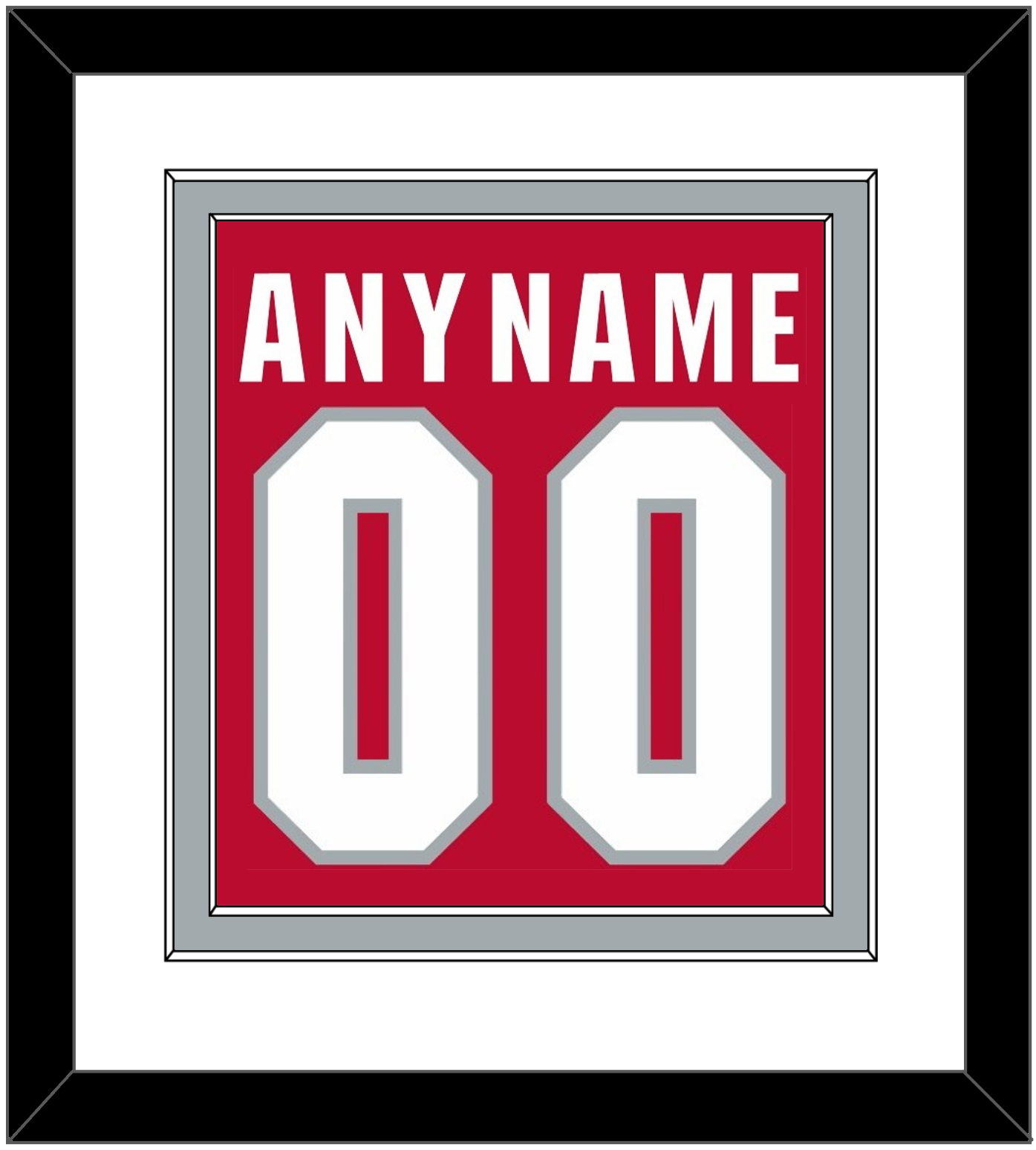Ohio State Basketball Name & Number - Road Red (2013-2014) - Signature Tier 1