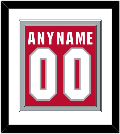Ohio State Basketball Name & Number - Road Red (2013-2014) - Signature Tier 1