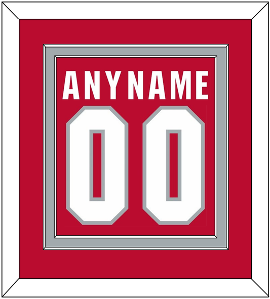 Ohio State Basketball Name & Number - Road Red (2013-2014) - Signature Tier 2