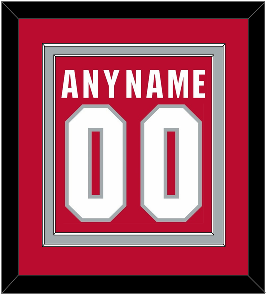 Ohio State Basketball Name & Number - Road Red (2013-2014) - Signature Tier 2