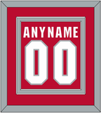 Ohio State Basketball Name & Number - Road Red (2013-2014) - Double Mat 2