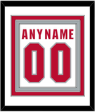 Ohio State Basketball Name & Number - Home White (2013-2014) - Triple Mat 1