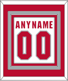Ohio State Basketball Name & Number - Home White (2013-2014) - Triple Mat 2