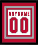 Ohio State Basketball Name & Number - Home White (2013-2014) - Triple Mat 2