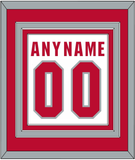 Ohio State Basketball Name & Number - Home White (2013-2014) - Triple Mat 2