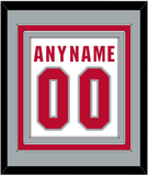 Ohio State Basketball Name & Number - Home White (2013-2014) - Triple Mat 3