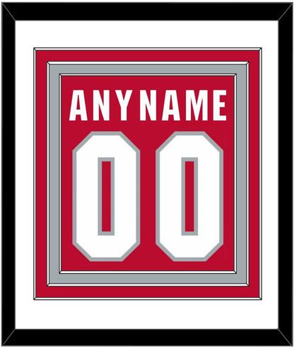 Ohio State Basketball Name & Number - Road Red (2013-2014) - Premier Tier 1