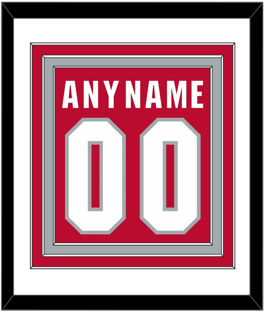 Ohio State Basketball Name & Number - Road Red (2013-2014) - Premier Tier 1