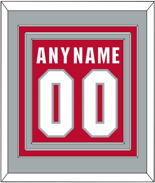 Ohio State Basketball Name & Number - Road Red (2013-2014) - Premier Tier 3