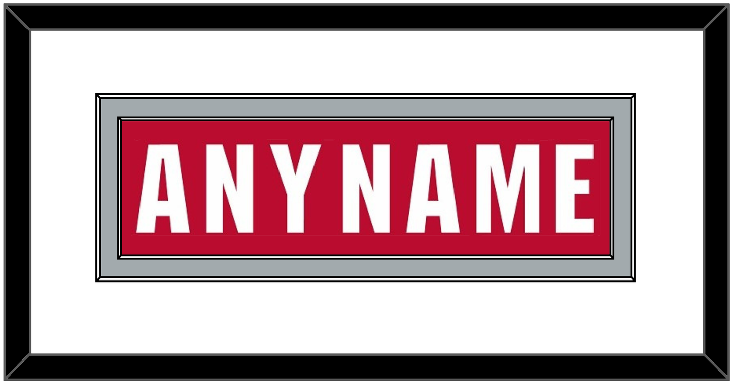 Ohio State Basketball Name - Road Red (2013-2014) - Signature Tier 1