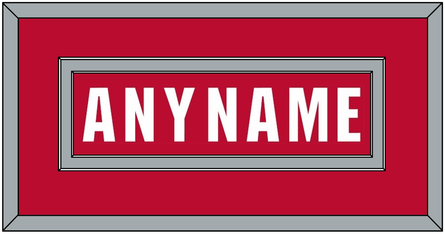 Ohio State Basketball Name - Road Red (2013-2014) - Signature Tier 2