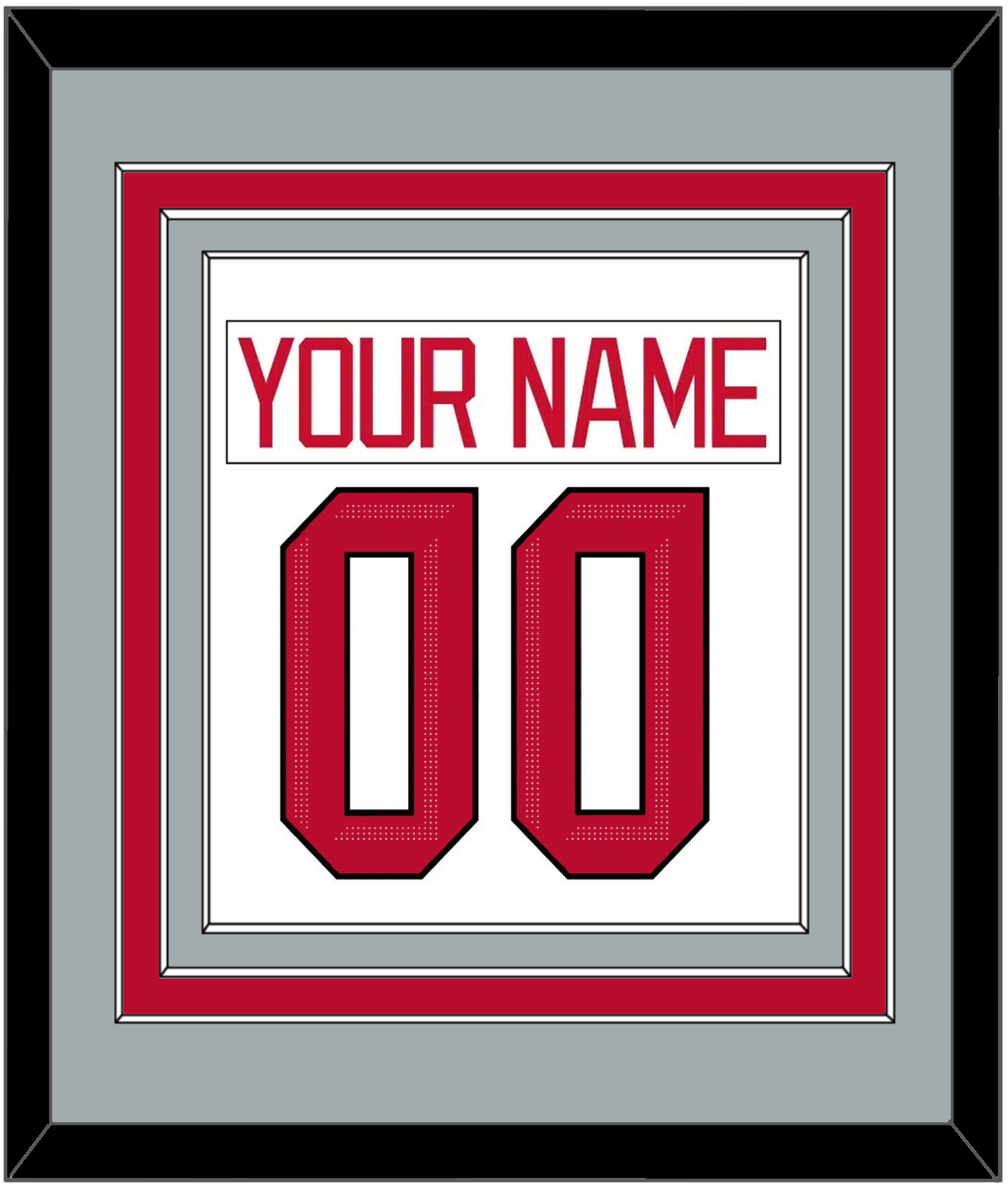 Ohio State Nameplate & Full-Size Number - Combined