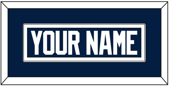 Penn State Hockey Nameplate - Home White - Single Mat 1