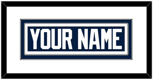 Penn State Hockey Nameplate - Home White - Double Mat 1