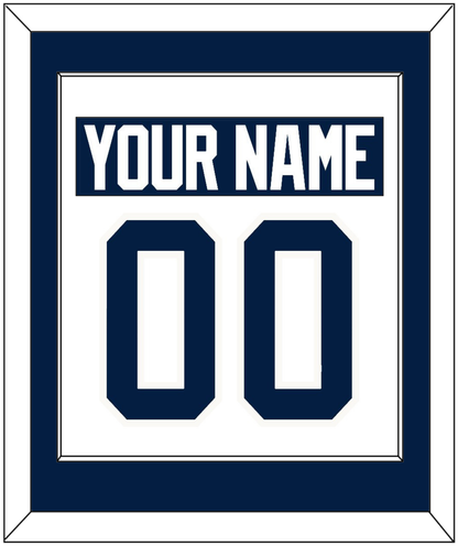 Penn State Nameplate & Number (Back) Combined - Home White - Essential Tier 1