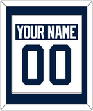 Penn State Nameplate & Number (Back) Combined - Home White - Single Mat 1