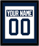 Penn State Nameplate & Number (Back) Combined - Home White - Single Mat 1