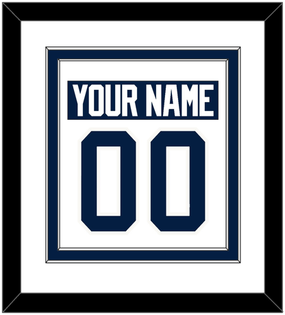Penn State Nameplate & Number (Back) Combined - Home White - Signature Tier 1