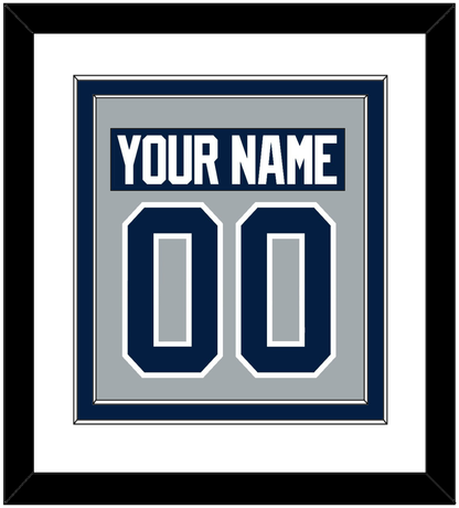 Penn State Nameplate & Number (Back) Combined - Alternate Gray - Signature Tier 1