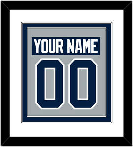 Penn State Nameplate & Number (Back) Combined - Alternate Gray - Double Mat 1