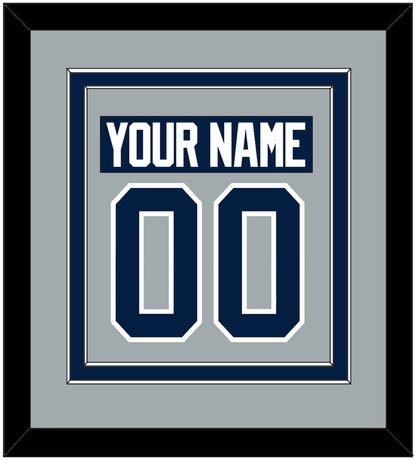 Penn State Nameplate & Number (Back) Combined - Alternate Gray - Signature Tier 2