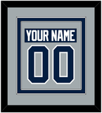 Penn State Nameplate & Number (Back) Combined - Alternate Gray - Double Mat 2