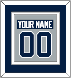 Penn State Nameplate & Number (Back) Combined - Alternate Gray - Double Mat 3