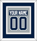 Penn State Nameplate & Number (Back) Combined - Alternate Gray - Double Mat 3