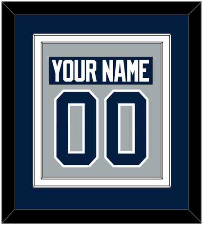 Penn State Nameplate & Number (Back) Combined - Alternate Gray - Signature Tier 3