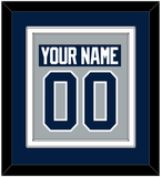 Penn State Nameplate & Number (Back) Combined - Alternate Gray - Double Mat 3