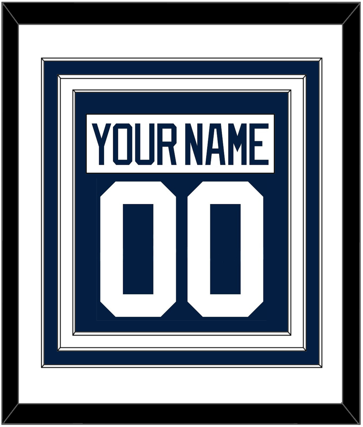 Penn State Nameplate & Full-Size Number - Combined