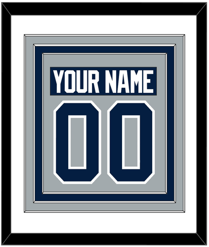 Penn State Nameplate & Number (Back) Combined - Alternate Gray - Premier Tier 1