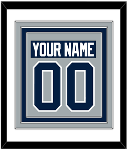 Penn State Nameplate & Number (Back) Combined - Alternate Gray - Triple Mat 1