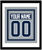 Penn State Nameplate & Number (Back) Combined - Alternate Gray - Triple Mat 1