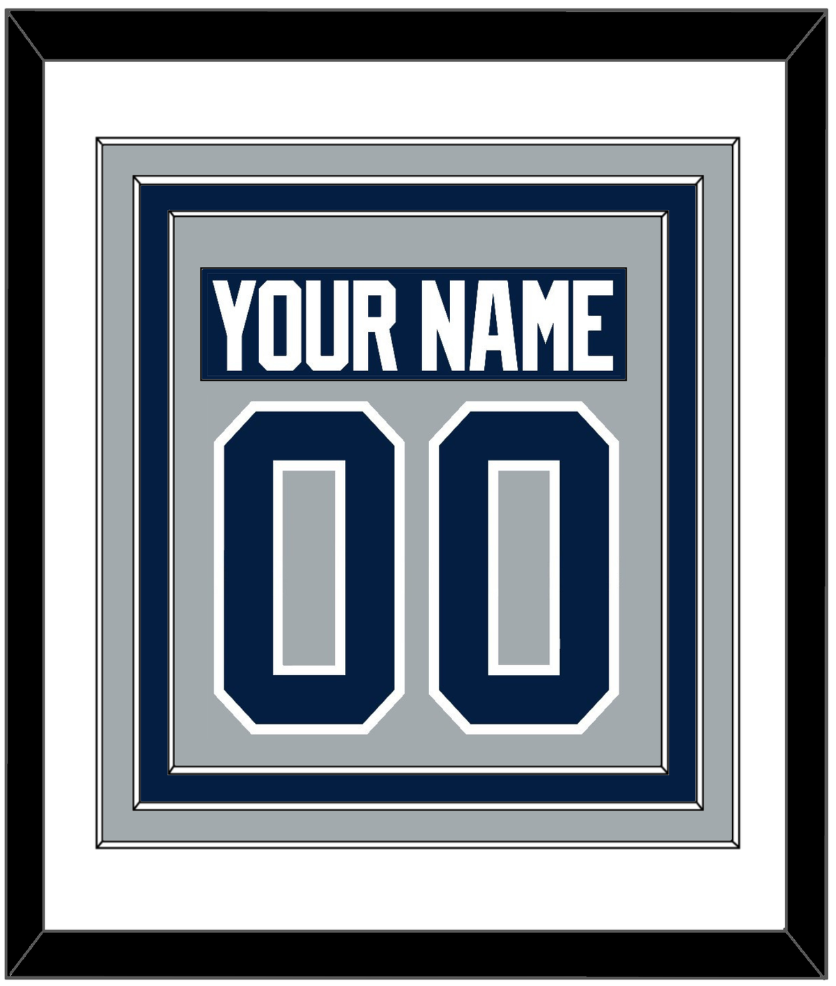 Penn State Nameplate & Full-Size Number - Combined