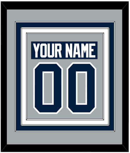 Penn State Nameplate & Number (Back) Combined - Alternate Gray - Premier Tier 2