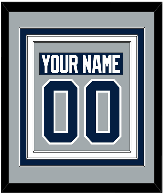 Penn State Nameplate & Number (Back) Combined - Alternate Gray - Premier Tier 2
