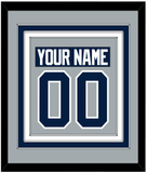 Penn State Nameplate & Number (Back) Combined - Alternate Gray - Triple Mat 2