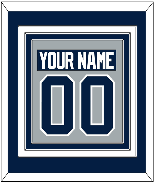 Penn State Nameplate & Number (Back) Combined - Alternate Gray - Premier Tier 3