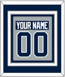 Penn State Nameplate & Number (Back) Combined - Alternate Gray - Triple Mat 3