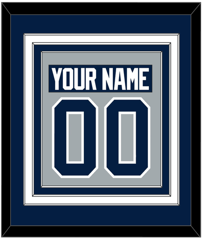 Penn State Nameplate & Number (Back) Combined - Alternate Gray - Premier Tier 3