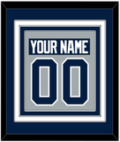 Penn State Nameplate & Number (Back) Combined - Alternate Gray - Triple Mat 3