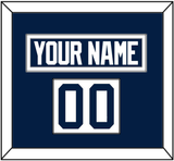 Penn State Hockey Nameplate & Number (Shoulder) - Home White - Single Mat 1